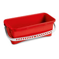 Rechthoekige emmer 10 liter, rood