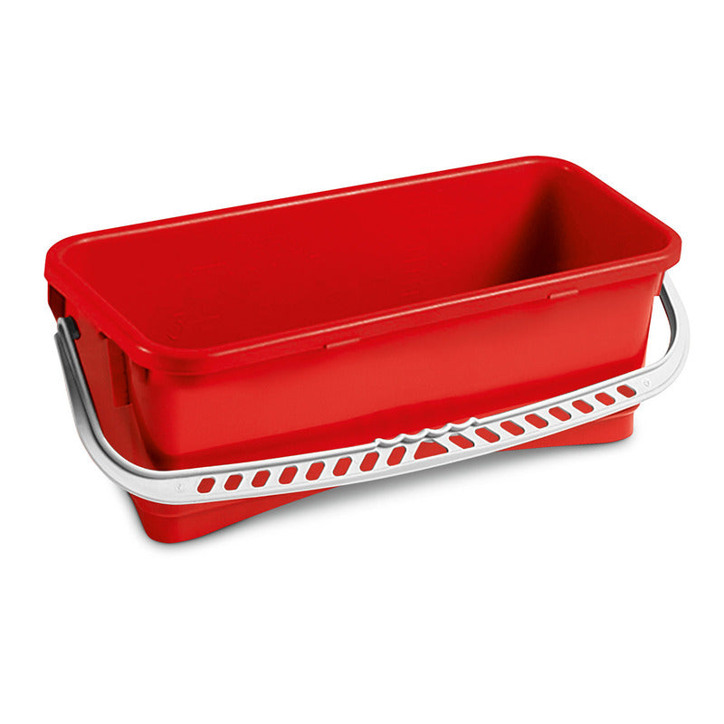 Rechthoekige emmer 10 liter, rood