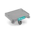 Bag holder plate with wheel 25mm