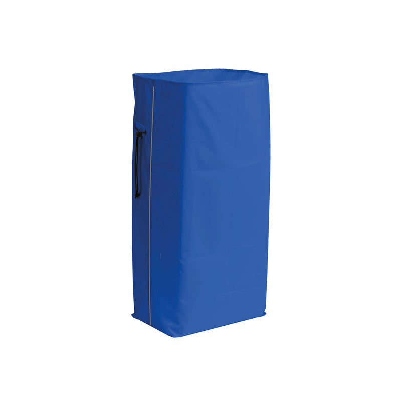 Afvalzak met ritssluiting blauw 120 l