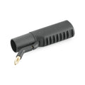 1. puntstraalpijp 2. adapter voor ronde borstels en kierenzuigmond voor SGV stoomzuiger, lengte 185 mm