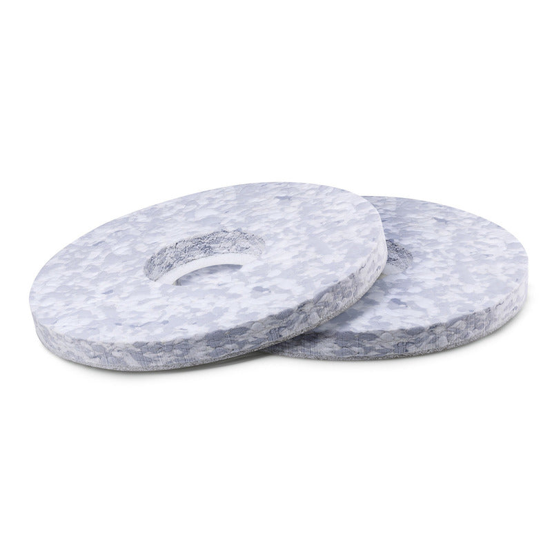 Melamine pad, Grijs/wit, 406 mm, 2 Stuk(s)