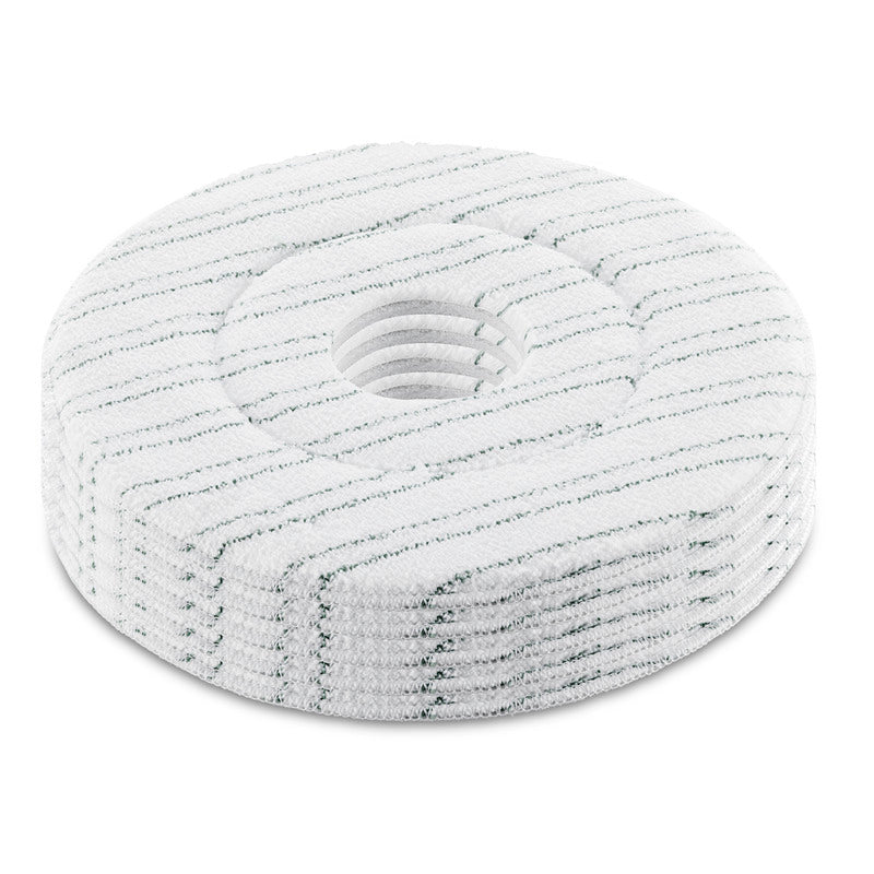 Mikrofaserpad, Wit, 356 mm, 5 Stuk(s)