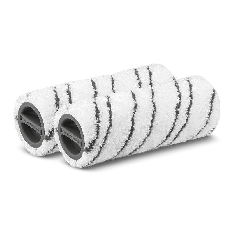 Set van 2 microvezelrollen grijs