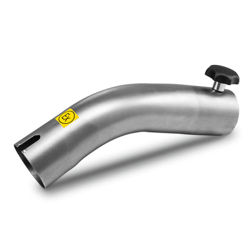 Handgreep gebogen 45° RVS DN50